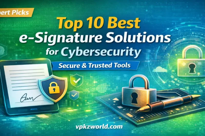 Best e-Signature Solutions for Cybersecurity