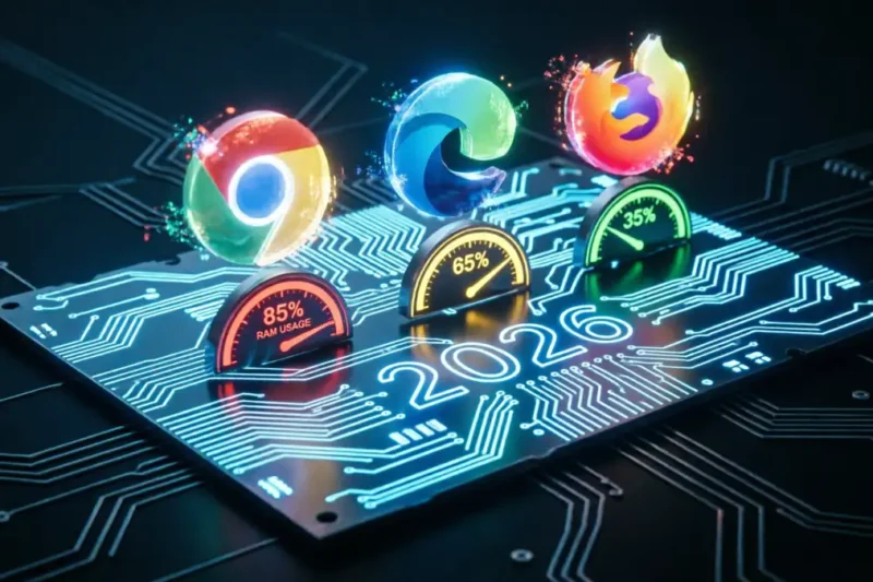 Which Browser Uses the Most RAM in 2026? Chrome, Edge, Firefox Compared