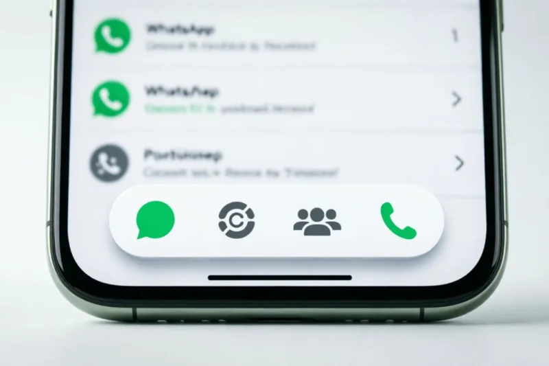 WhatsApp Bottom Navigation Bar Android